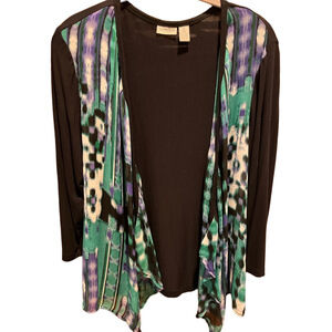 56. WOMENS CHICO’S 2/L DETAIL TOP